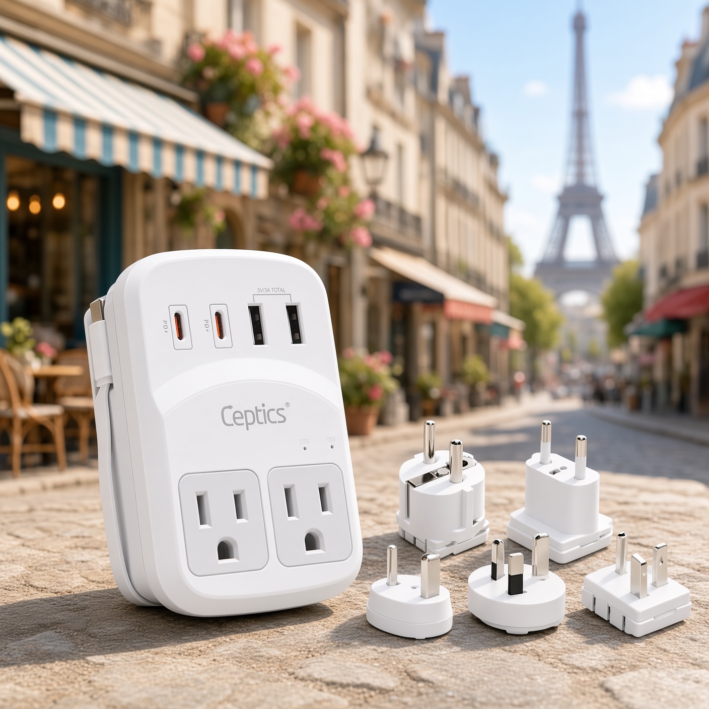 Ceptics World Travel Adapter Kit